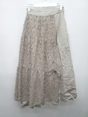 ◇ JEANASIS ジーナシス ロング丈 フレア スカート サイズF グレー系 レディース P  【1407100026661】