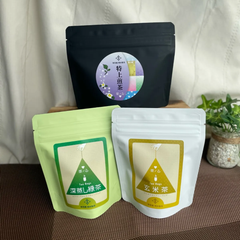 特上煎茶＆三角ティーバッグ10個入り３点セット(深蒸し茶、玄米茶)