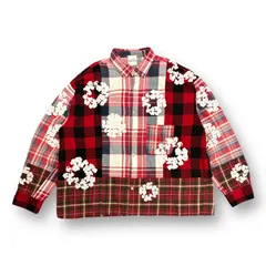 READYMADE x DENIM TEARS パッチワークシャツ リース刺繍