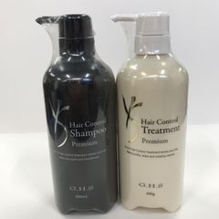 T1171 G.H.S ヘアーコントロールシャンプー プレミアム 600ml & ヘアーコントロールトリートメント プレミアム 600g 計2点セット