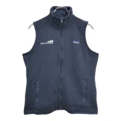 patagonia パタゴニア ベターセーター フリースベスト アウトドア 企業ロゴ ネイビー(メンズ S)中古 古着 v3859
