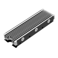 (銀色) SSD NVMe PCIE PS5用サーマルシリコンパッド付きM.2 / SSD両面ヒートシンク、PC 2280mm M.2