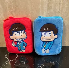 新品　おそ松さん　揃えて６つ子・スクエアポーチ－２種セット（おそ松カラ松）