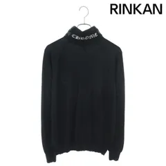 クロムハーツ ハラコクロスパッチハイネックカシミアニット XS