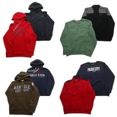 古着卸 まとめ売り ブランドMIX スウェット 8枚セット (メンズ S ) リーバイス オールド ネイビー アメリカンイーグル 中古 古着 NC4350