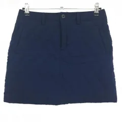 【超美品】アディダス 中綿スカート ネイビー 後ろポケットヘリンボーン レディース M/M ゴルフウェア adidas