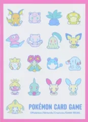 【中古】サプライ ポケモンカードゲーム デッキシールド(スリーブ) サイコソーダ・リフレッシュ 総柄 ポケモンセンター限定