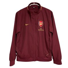 NIKE Vintage Arsenal Football Jaket Soccer Track Top 239779-610 ボルドー M ナイキ ヴィンテージ アーセナル フットボール トラック ジャケット サッカー