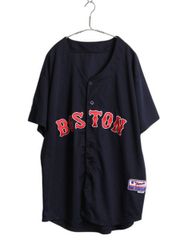 00's MLB ボストン レッドソックス XXL ビジター 古着 ゲームシャツ