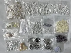大容量　ハンドメイド　パーツ　ビーズ　クリア系　詰め合わせセット