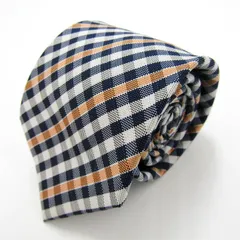 パーフェクトスーツ ブランド ネクタイ チェック柄 PO メンズ ネイビー P.S.FA 【中古】