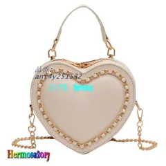 スマホポシェット 2WAY ハート型 メタリック 金属 チェーン レディース スマホポーチ 手提げ 小型 携帯ショルダー スマホのバッグ ant4y251532