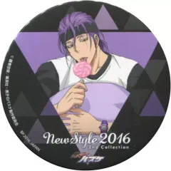 【中古】バッジ・ピンズ(キャラクター) 紫原敦(背景黒) 缶バッジ(桐皇学園・陽泉・洛山) 「アミューズメント一番くじ 黒子のバスケ～NEW STYLE 2016～缶バッジ 2nd Collection」 C賞