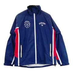 サイズ：M CALLAWAY キャロウェイ  レインウェア セットアップ  ネイビー系 [240101328630] ゴルフウェア メンズ ストスト