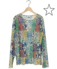 ☆ScoLar スカラー　151648：花・ヒョウ・メルヘン 3柄展開チュールロングスリーブTシャツのサムネイル