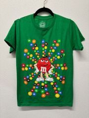 M&M's Tシャツ グリーン エムアンドエムズ キャラクター Tシャツ