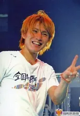 【中古】生写真(ジャニーズ) OKINAWA　0922-0930：関ジャニ∞/安田章大/ライブフォト・上半身・シャツ白・左手ピース・「全国制覇」の文字/えっ! ホンマ!? ビックリ!! TOUR 2007