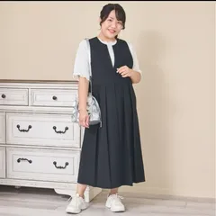 新品 しまむら hina プリーツ ジャンスカ ワンピース