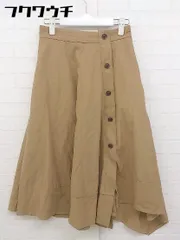 ◇ BABYLONE バビロン ウエストゴム 膝下丈 フレア スカート サイズ38 キャメル レディース 【中古】 【1105250002817】