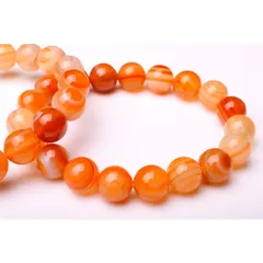 【邪気払い・魔除け石】高品質 天然石 赤天眼石 23粒 ブレスレット（8mm）