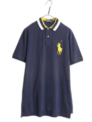 【お得なクーポン配布中!】 ビッグポニー ポロ ラルフローレン 鹿の子 半袖 ポロシャツ メンズ M / 半袖シャツ ワンポイント コットン カットソー ネイビー シンプル