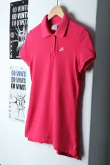 W ( S ) NIKE(ナイキ) 半袖 カラー Tシャツ ピンク オールドスクール 限定版- 131B2