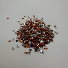 高分子ストーン　ラインストーン　デコストーン 　オレンジ