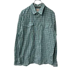 Levi's 長袖 チェックシャツ L グリーン系 リーバイス スナップボタン ギンガムチェック 長袖シャツ 古着卸 アメリカ仕入 a709-6086のサムネイル