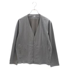 THE NORTH FACE (ザノースフェイス) Tech Lounge Cardigan ロゴプリント フロントボタン テック ラウンジ カーディガン グレー NT12262