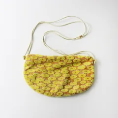 ミナペルホネン mina perhonen centofiori coupe bag クッペバッグ /イエロー ショルダーバッグ ジャガード 斜めがけ【2400014513028】