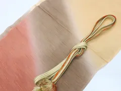 【一輝堂】【着物】 和装小物 帯締め 帯揚げ セット 帯締 帯揚 暈し 平組 25w06-7134