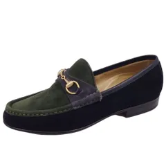 美品 Vintage グッチ GUCCI ローファー ホースビット スウェードレ