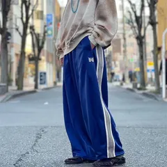 Needles トラックパンツ　S ナロー needles breath トラックパンツ ブラック シルバー ナロー S