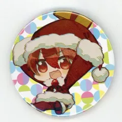 【中古】バッジ・ピンズ あほの坂田。(サンタ/背景丸) 缶バッジ 「そらまふうらさかのふゆやすみ！～クリスマス会～ ～新年会～」 缶バッジくじ景品