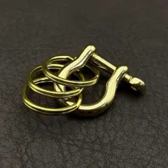 真鍮 キーホルダー キーリング キーフック ネジ カラビナ ヴィンテージ ビンテージ アンティーク レトロ 真鍮製 チャーム パーツ sh 254