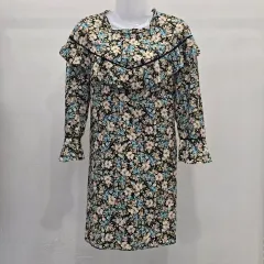 ZARA レディース フラワー フリル ワンピース