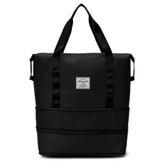 【人気商品】ブラック 機内持込 4泊5日 3泊4日 旅行カバン 収納バッグ 大型 3way キャリーオンバッグ ゴルフバッグ 軽量 水泳バッグ 乾湿分離 ユニセックス ジムバック スポーツバッグ アウトドア 防水 2泊3日 旅行バッグ 2層まで拡張可能 レディ