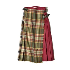 O'neil of Dublin オニールオブダブリン 別注 マルチコンボ ウーステッドウール キルトスカート ロングスカート/BROWN/8 T1248