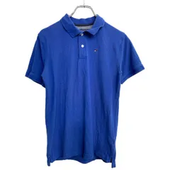 TOMMY HILFIGER 半袖 ポロシャツ XLサイズ トミーヒルフィガー ブルー 古着卸 アメリカ仕入 t2408-4159