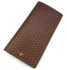 【鑑定済み】正規品 Salvatore Ferragamo サルヴァトーレ フェラガモ ヴァラ 二つ折り長財布 編み込み レザー ブラウン 札入れ