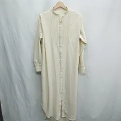 ◇ ⊂ Aunt Marie's アントマリーズ ピンタック 長袖 ロング ワンピース サイズF クリーム レディース E  【1412090056420】