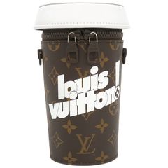 ルイヴィトン LOUIS VUITTON ショルダーバッグ エブリデイLV コーヒーカップ  モノグラムキャンバス モノグラム×ホワイト ブラウン金具 茶  M80812 RFID 【保存袋】【中古】