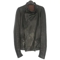 リックオウエンス Rick Owens 00' ドレープ ライダース レザージャケット コート 38 ブラック 黒 RO5731 国内正規のサムネイル