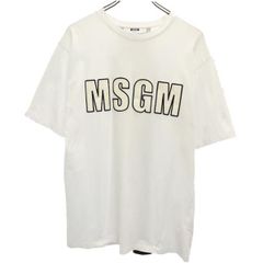 エムエスジーエム 長袖カットソー 切替 ナイロン M 白 茶系 - メルカリ