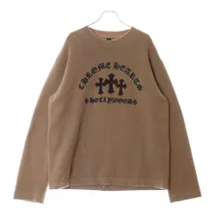CHROME HEARTS クロムハーツ カシミアストライプパッチワーク セメタリークロスクロップドニットセーター マルチカラー レディース Chrome Hearts - CHROME HEARTS クロムハーツ カシミア
