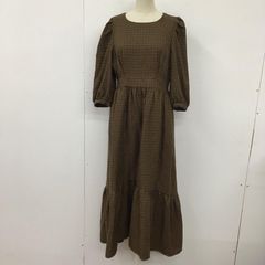 MOUSSY マウジー ワンピース ロングスカート 010dag30-5900 CHECKPUFFSLEEVEドレス ロングワンピース フレアスカート