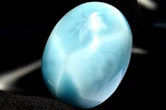 【１点物】AAA☆亀甲模様 ラリマー　22x18mm　オーバル ルース パワーストーン 天然石 _PC5834