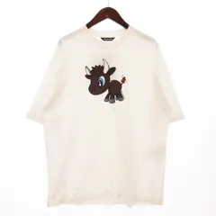 バレンシアガ BALENCIAGA Tシャツ カットソー 五分袖 クルーネック 牛 プリント コットン 白 ホワイト Mのサムネイル