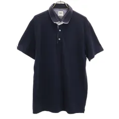 ZARA ザラ 半袖 ポロシャツ L ネイビー メンズ 古着