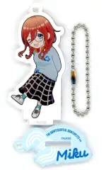 【中古】アクリルスタンド・アクリルパネル 中野三玖 「五等分の花嫁∽-サウナ行こう!-×アニメガ×ソフマップ トレーディングアクリルスタンド」